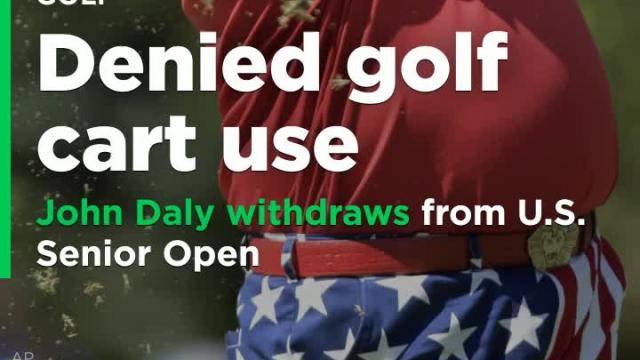 John Daly withdraws from U.S. Senior Open after being denied golf cart use during tournament