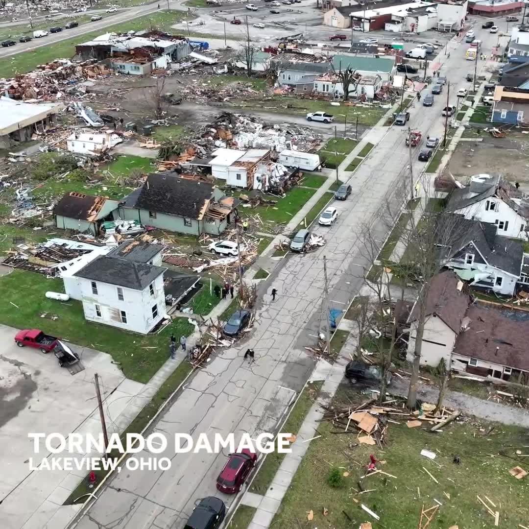 PHOTOS: Logan County tornado destruction as seen from the air