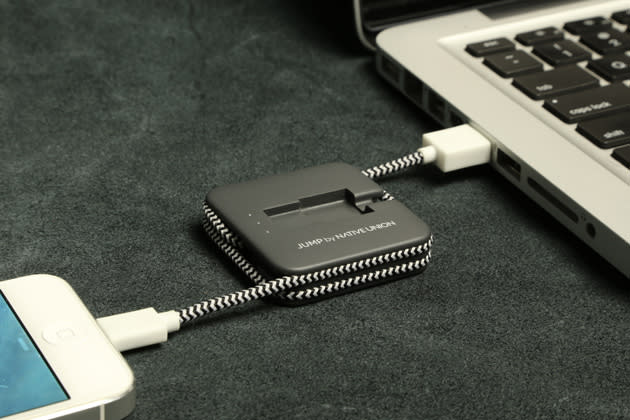 Native Union's Jump is a charging cable with a little built-in battery