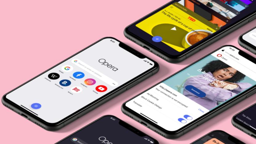 Opera redesign on iOS