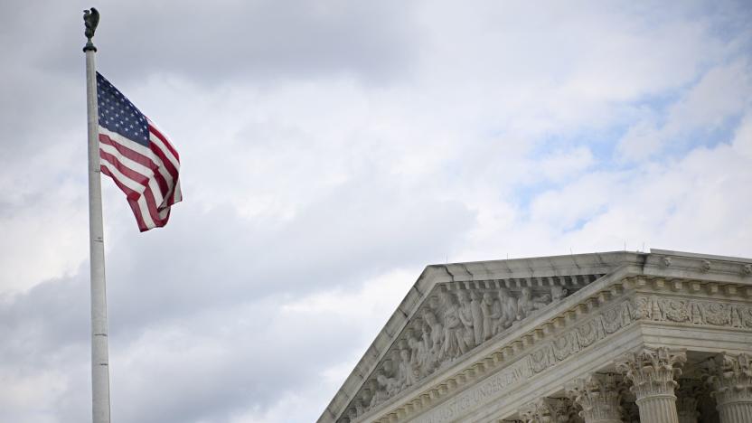 The US Supreme Court is seen in Washington, DC, on October 9, 2023. (Photo by Mandel NGAN / AFP) (Photo by MANDEL NGAN/AFP via Getty Images)