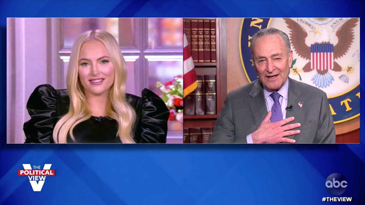 Chuck Schumer Schools Meghan McCain: Your Father Would Have Given Biden a 'Chance'