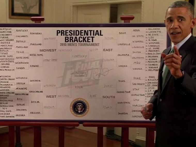 Here's Barack Obama's NCAA Basketball Tournament bracket