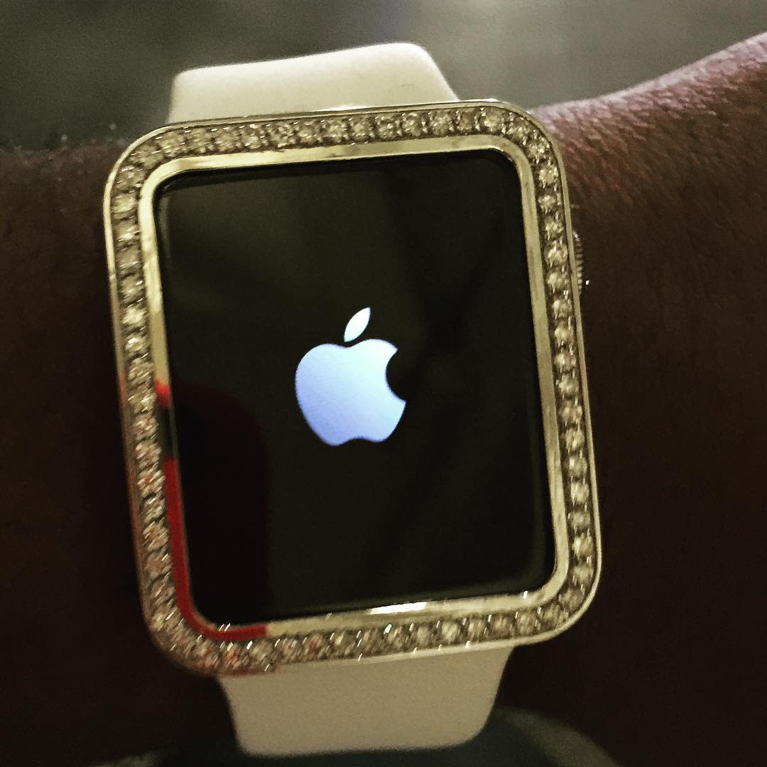 iced out apple watch