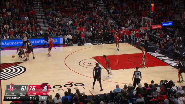 Matisse Thybulle with a dunk vs the Houston Rockets