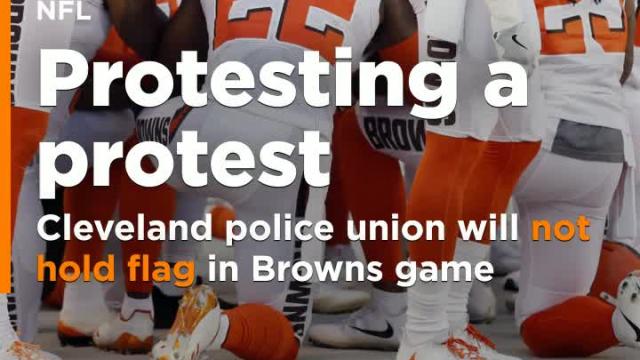 Cleveland police union will not hold flag in Browns game because of protests