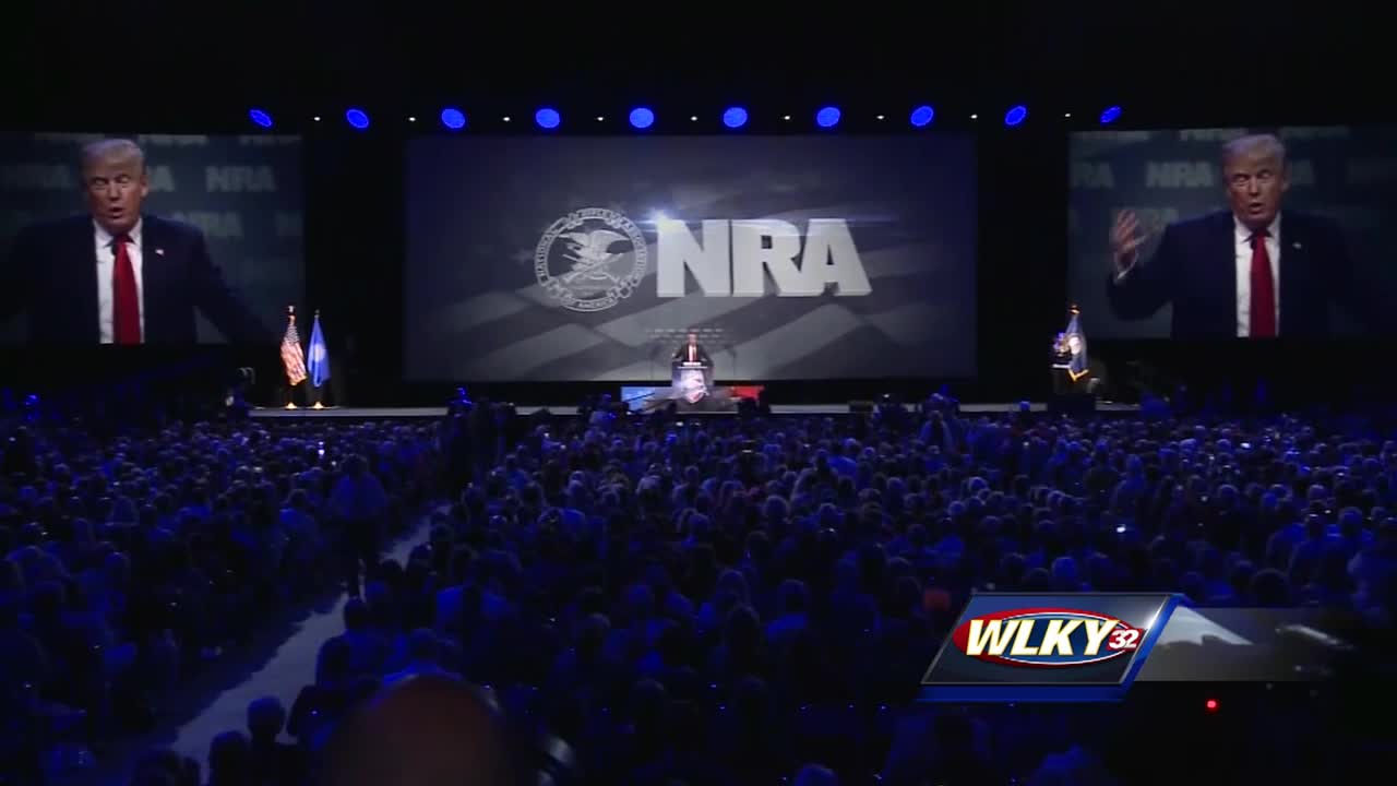 Donald Trump speaks on first day of NRA convention