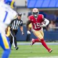 49ERSRICE2-C-24SEP-SP-MAC San Francisco Forty Niners v. Dallas Cowboys.49er  80- Jerry Rice clutches the football in the endzone, after his second TD of  the day. by Michael Macor/The Chronicle (MICHAEL MACOR/San Francisco  Chronicle