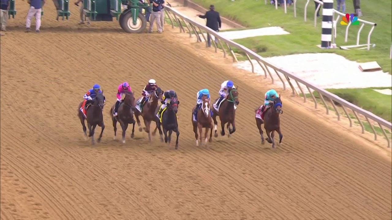 National Treasure wins Preakness Stakes, denying Mage Triple Crown bid with Belmont  Stakes looming