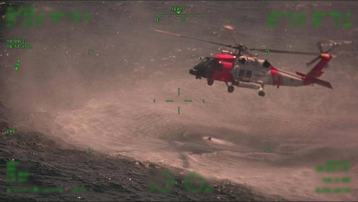 Bloody crew of sunken boat seen using bare hands to battle sharks off Louisiana ..