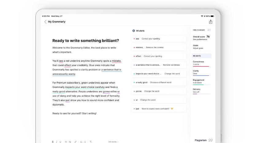 Grammarly on iPad