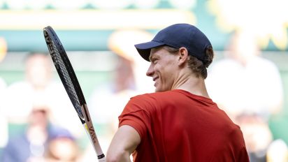  - Top-ranked Jannik Sinner reached his first grass-court final by beating Zhang Zhizhen 6-4, 7-6 (3) at the Halle Open on Saturday to set up a title match against Hubert Hurkacz.  Sinner saved a set