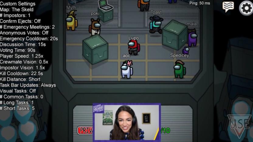 Alexandria Ocasio-Cortez plays 'Among Us' on Twitch