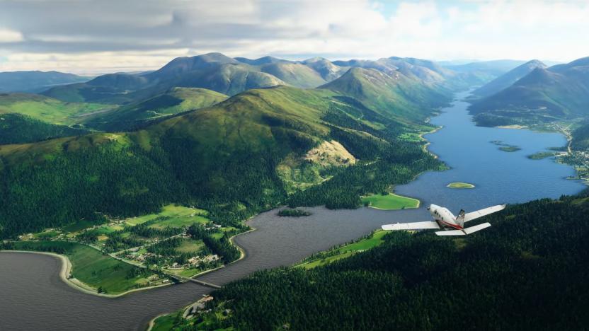 Loch Leven in Microsoft Flight Simulator