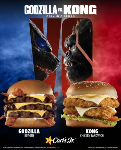 Carl S Jr And Hardee S Introduce Godzilla Vs Kong Inspired Limited Time Offers Globally