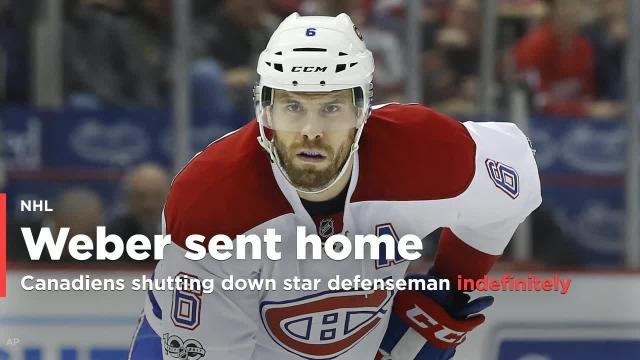 Canadiens shutting Shea Weber down indefinitely
