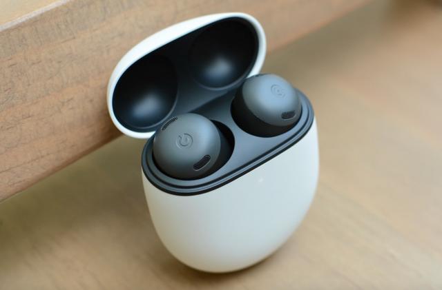 An image of earbuds in a case.