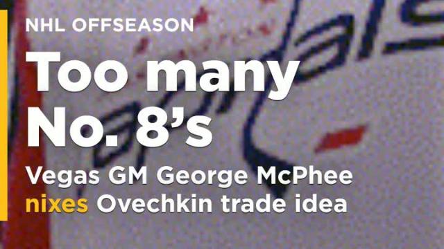 Vegas GM nixes Ovechkin trade idea: 'Too many No. 8's in Washington'