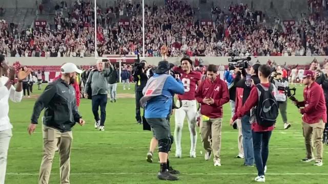 Watch Bryce Young leave Bryant-Denny Stadium for likely last time