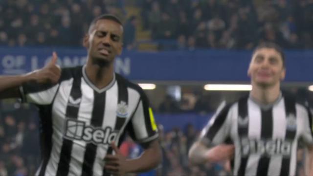 Isak nets Newcastle's equalizer against Chelsea