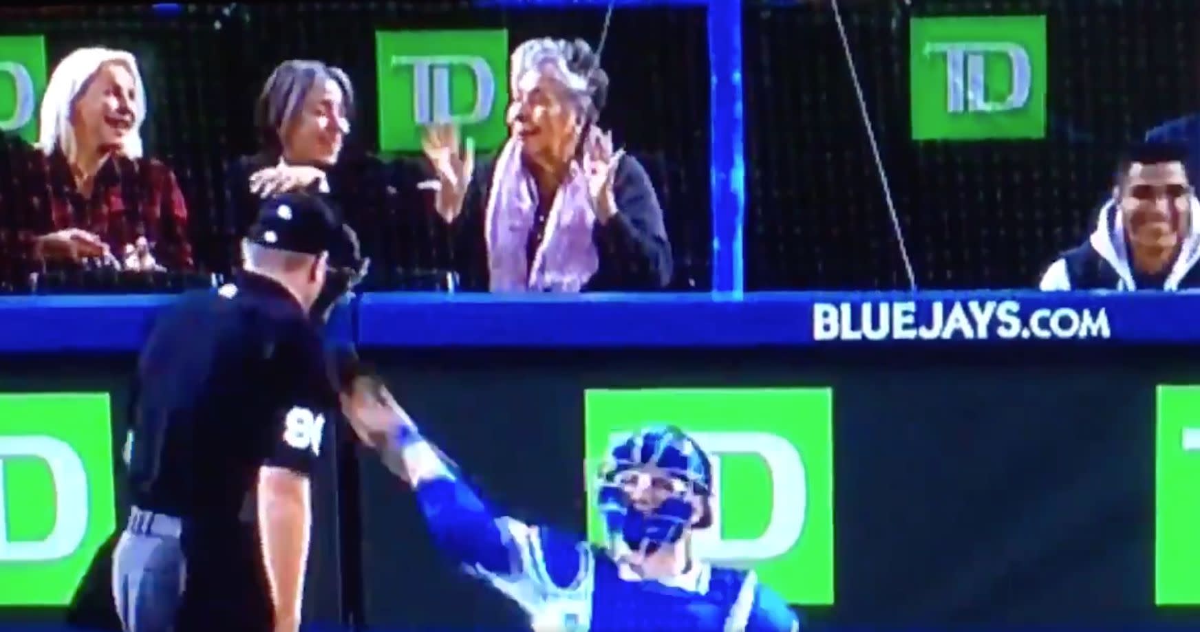 Fan behind home plate at Blue Jays games a star of her own