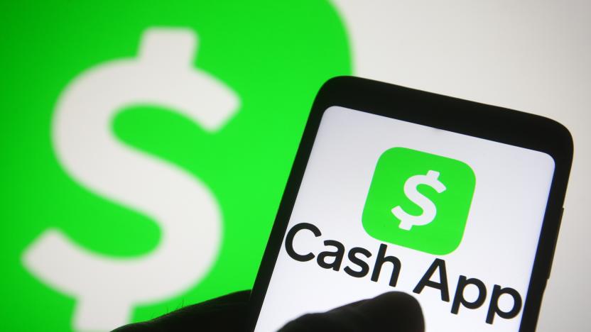 UKRAINE - 2021/03/21: In this photo illustration a Cash App and logo of a mobile payment service is seen on a smartphone in a screen. (Photo Illustration by Pavlo Gonchar/SOPA Images/LightRocket via Getty Images)