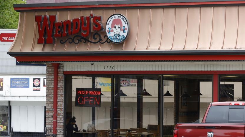 RICHMOND, CALIFORNIA - MAY 12: A view of a Wendy's restaurant on May 12, 2021 in Richmond, California. Wendy's reported first quarter earnings that beat analyst expectations with revenues of $460.2 million compared to $405 million one year ago. (Photo by Justin Sullivan/Getty Images)