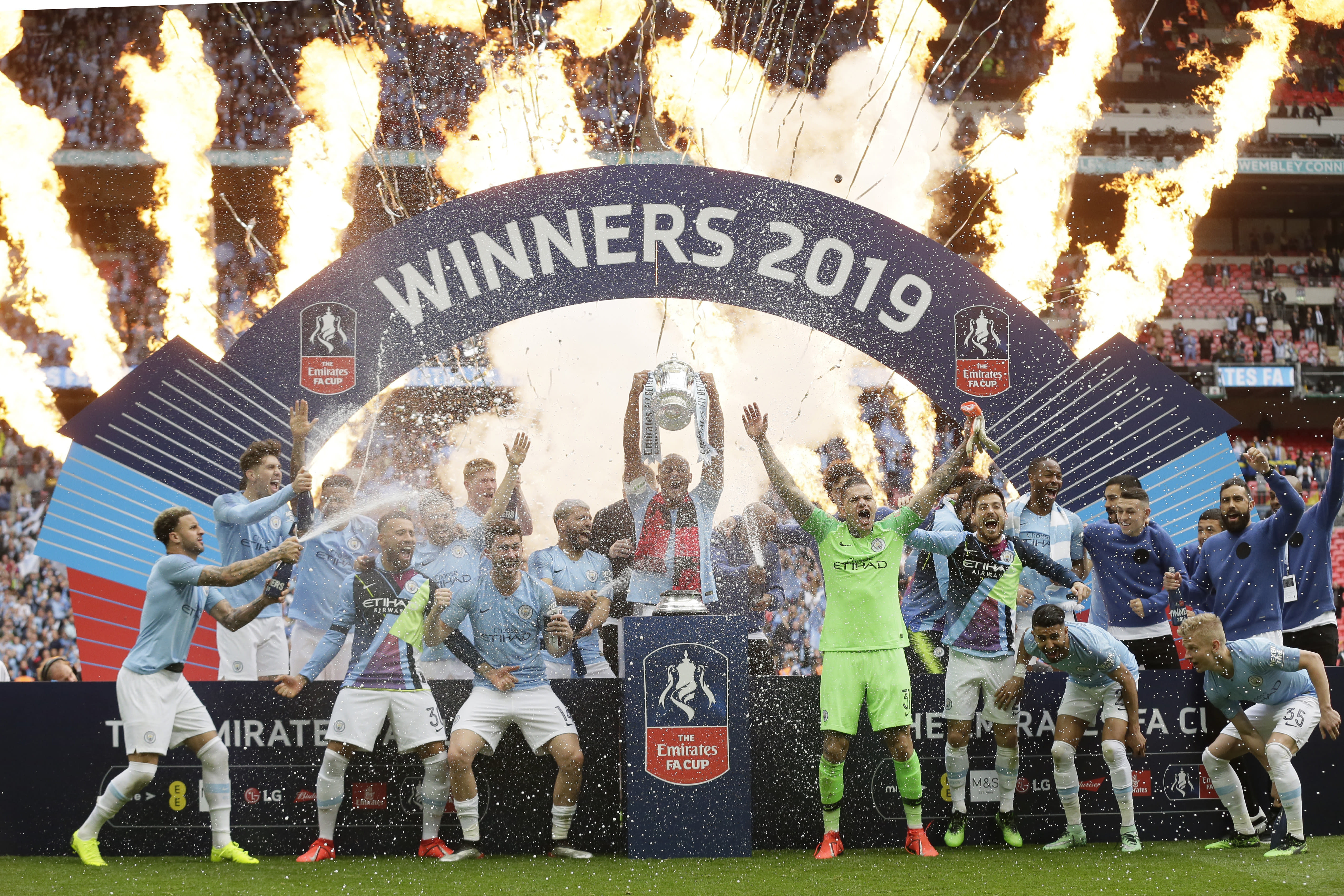 Man City Completes Sweep Of English Trophies With Fa Cup Win