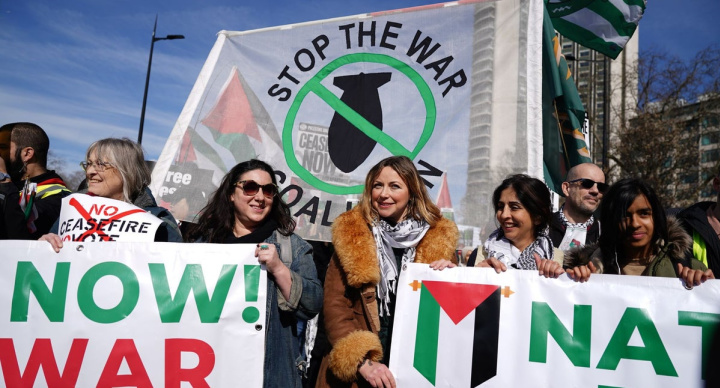 
Church among thousands at pro-Palestine march
Thousands will march to US Embassy in central London calling for an immediate ceasefire in Gaza.
'Cannot bear what we're witnessing' »