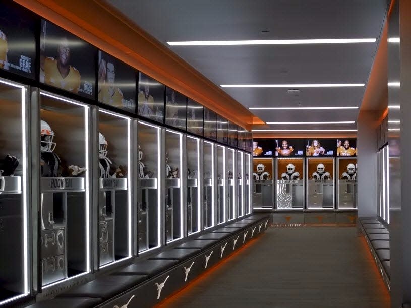The University of Texas spent $7 million remodeling their football locker room a..