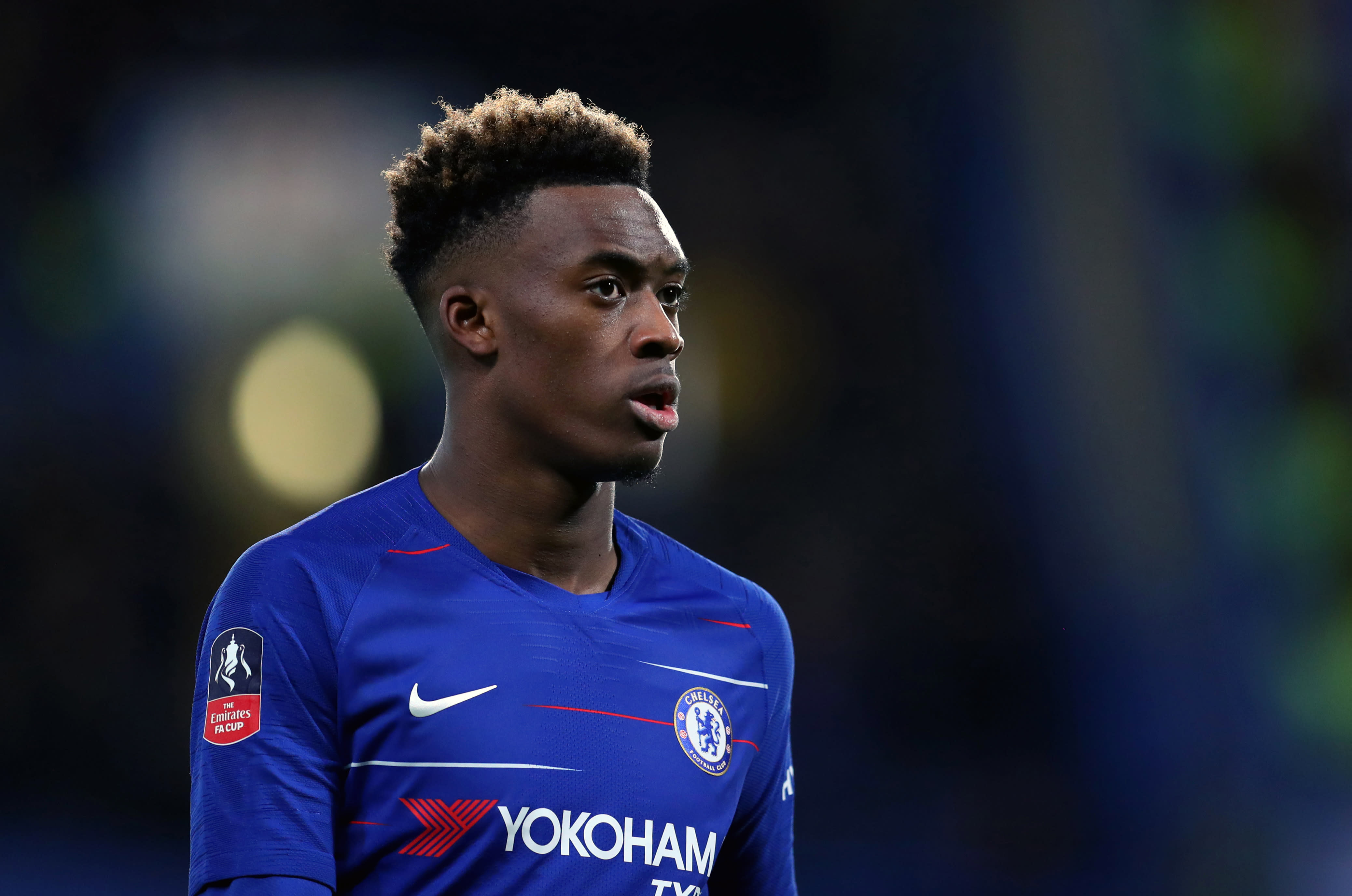 Image result for Callum Hudson-Odoi denim jacket and ripped black jeans