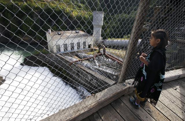 PORT ANGELES, WA - OCTOBER 22:

The remnants of the Elwha Dam sits on the river as it flows north to the Strait of Juan de Fuca, near Port Angeles, Wash. on the state's Olympic Peninsula on October 22, 2012.  The Elwha Dam, constructed in 1913, was removed in March 2012. As a result of the dam removal, the salmon population will grow from 3,000 to nearly 400,000 fish estimated in 20 to 30 years.  Critical habitats, including beaches, islands, and eddies will be created and renewed as sediments move downstream after being trapped in the bottom of the old reservoirs for years.

(Photo by Chris Wilson For The Washington Post via Getty Images)