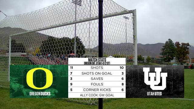 Recap: Ally Cook finds the net in double-overtime to give Oregon women's soccer the 1-0 win over Utah