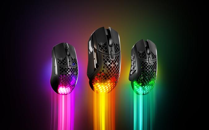 SteelSeries' newest light-weight Aerox mice are designed for MMOs and MOBAs