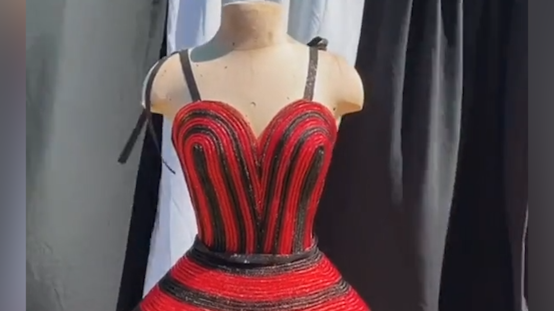 Former 'Project Runway' contestant designs 'stunning' ball gown with dollar  store items