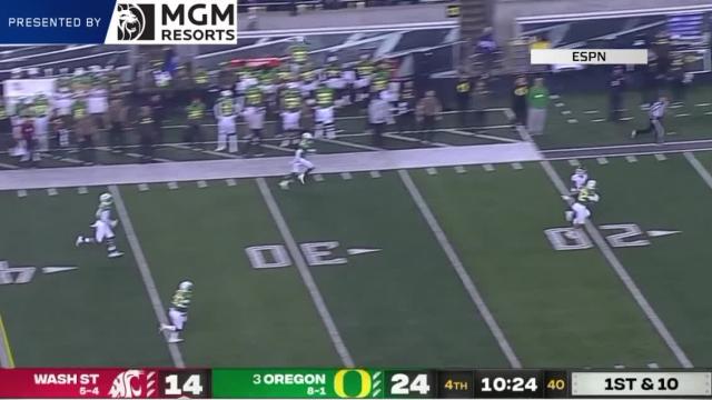 Highlights: No. 3 Oregon football dominates second half in 38-24 win over Washington State