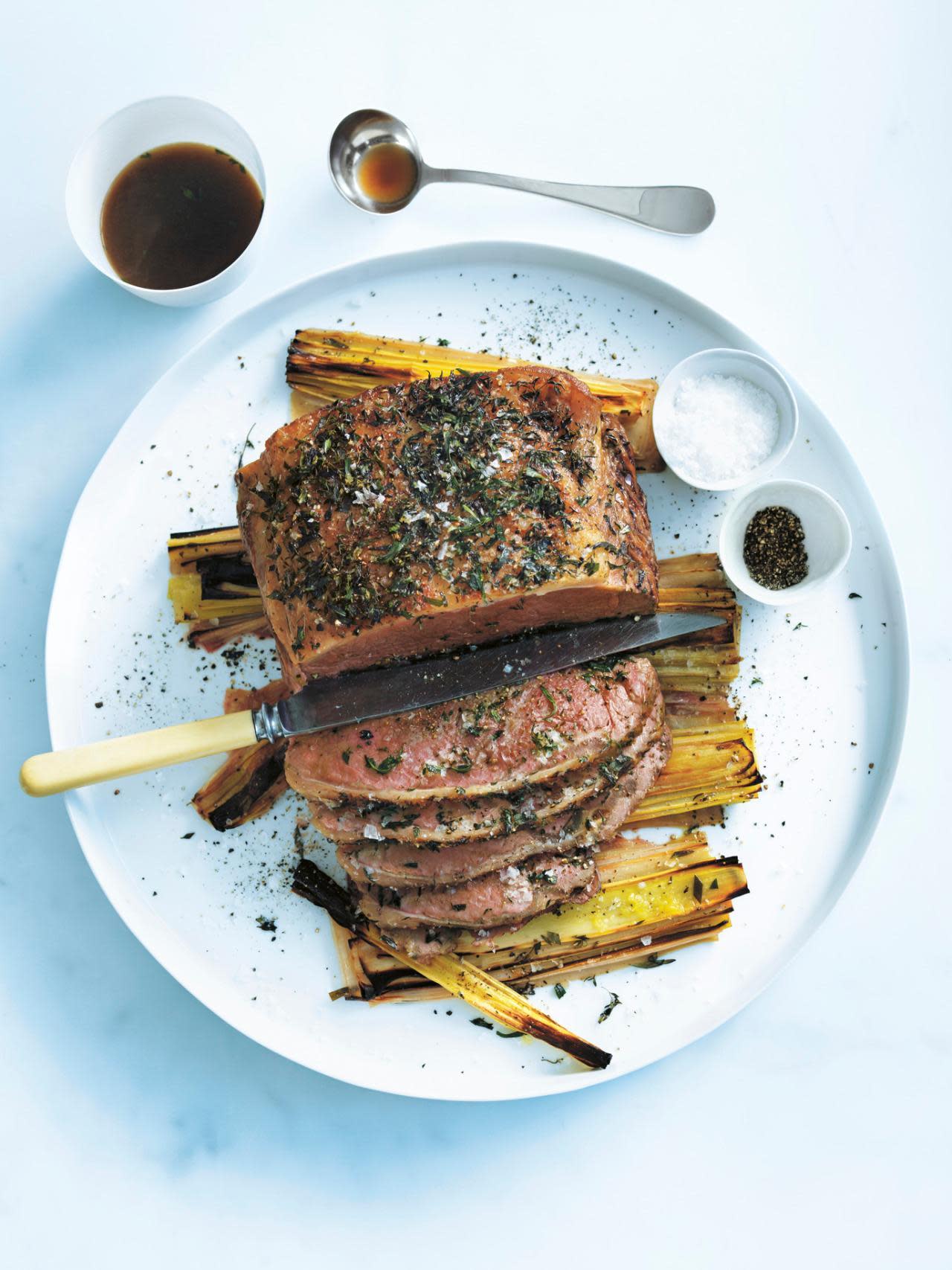 Slow-Roasted Beef with Leeks from ‘The New Easy’