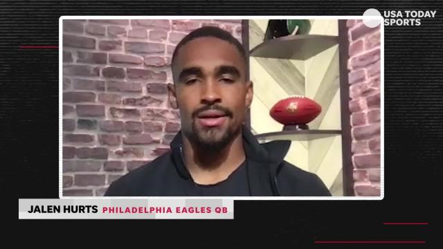 Jalen Hurts on his relationship with teammate DeVonta Smith