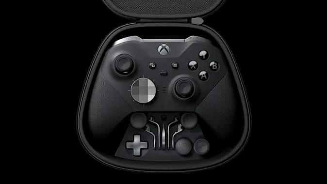 A press image of Microsoft's Xbox Elite Series 2 controller.
