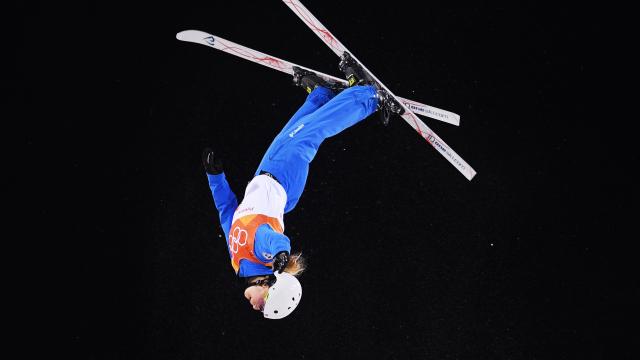 Aerial skier Kiley McKinnon gives a flying lesson