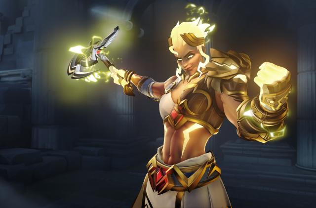 Junker Queen's Zeus skin in Overwatch 2