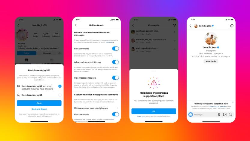 Instagram upgrades to blocking, filtering and kindness reminders