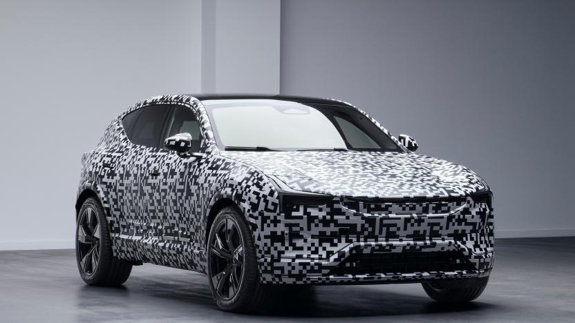 Polestar 3 electric SUV in camouflage