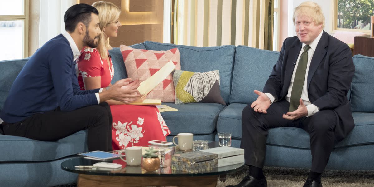 Rylan Clark claims Boris Johnson’s team tried to get the interview this morning when they discovered he was hosting