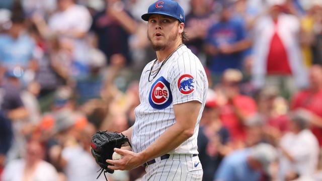 Cubs pitcher Justin Steele 6.0 innings giving 9 hits and 5 runs vs