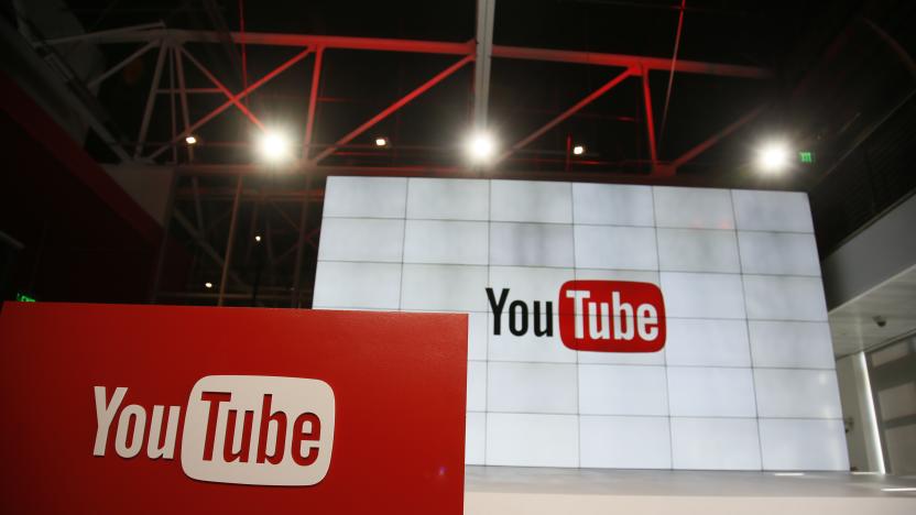 FILE - This Oct. 21, 2015, file photo shows signage inside the YouTube Space LA offices in Los Angeles. YouTube’s inability to keep ads off unsavory videos is threatening to transform a rising star in Google’s digital family into a problem child. The key question is whether a recently launched ad boycott of YouTube turns out to be short-lived or the start of a long-term marketing shift away that undercuts Google’s growth, as well as Alphabet Inc., its corporate parent. (AP Photo/Danny Moloshok, File)