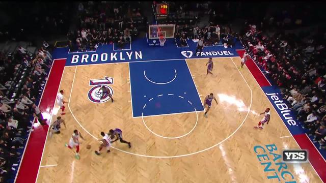 Spencer Dinwiddie with an assist vs the Sacramento Kings