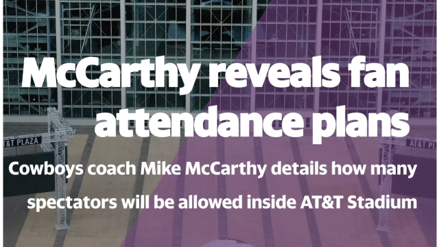 Mike McCarthy says AT&T Stadium to host fans at 25 percent capacity