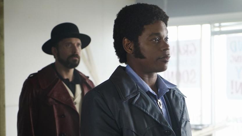 Pictured: (l-r) Brad Mann as Gale Kitchen, Bokeem Woodbine as Mike Milligan