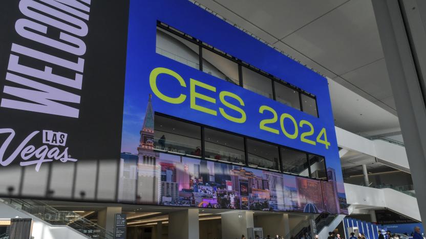 LAS VEGAS, NV - JANUARY 8: View of CES 2024 at the Las Vegas Convention Center in Las Vegas, Nevada, on January 8, 2024. Credit: DeeCee Carter/MediaPunch /IPX